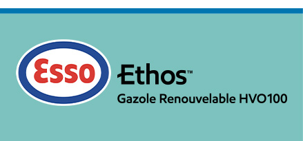 HVO100 text with Esso logo​